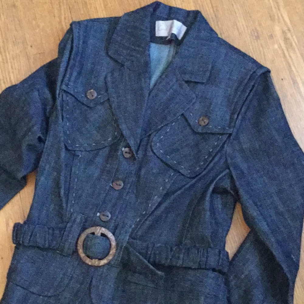 Earl Rutenberg denim blazer Large